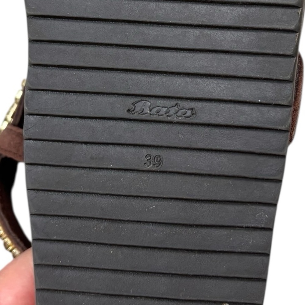 Bata Snake Thong Sandals Italian Made Size 39 - Picture 5 of 16